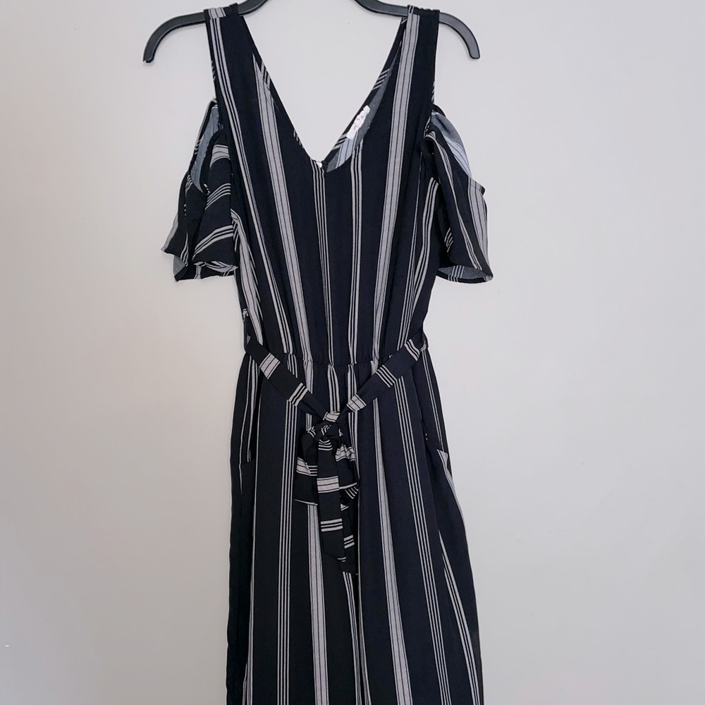 Maurices Belted Cold-Shoulder Jumpsuit